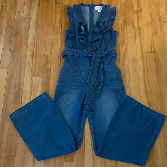 Anthropologie denim jumpsuit size XS - Picture 3 of 10